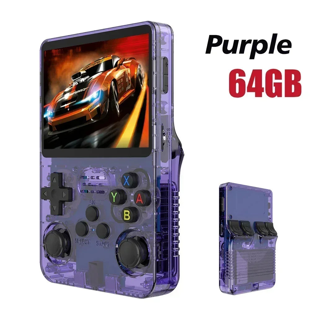 256G Open Source R36S Retro Game Console - 3.5" IPS Portable Linux ARKOS Handheld | Best Gaming Gift (64G/128G Options)
