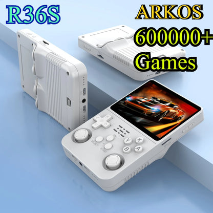 256G Open Source R36S Retro Game Console - 3.5" IPS Portable Linux ARKOS Handheld | Best Gaming Gift (64G/128G Options)
