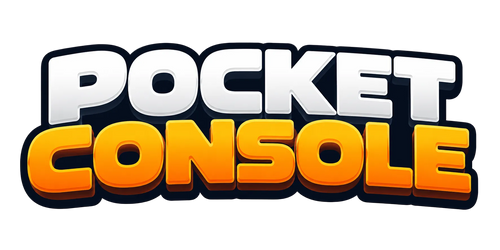 Logo of 'Pocket Console' with a white background