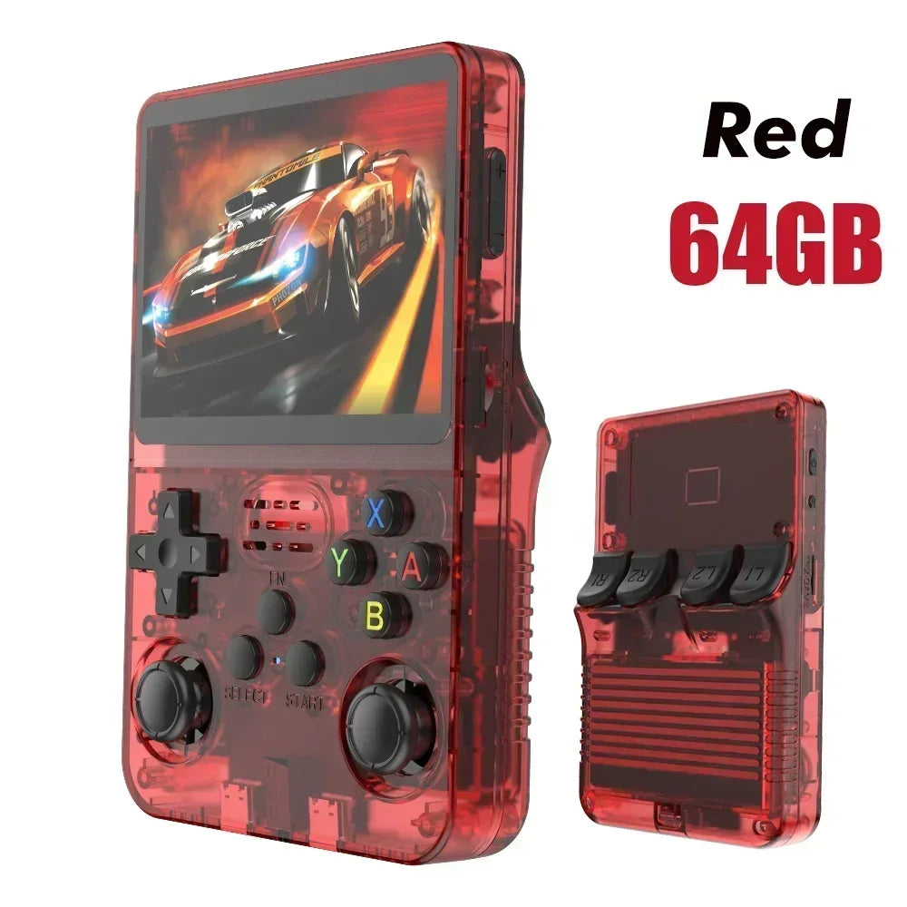 256G Open Source R36S Retro Game Console - 3.5" IPS Portable Linux ARKOS Handheld | Best Gaming Gift (64G/128G Options)